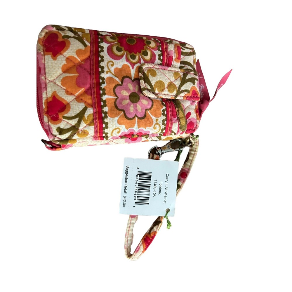 New With Tags- Vera Bradley Carry It All Wristlet in Folkloric - Picture 2 of 2